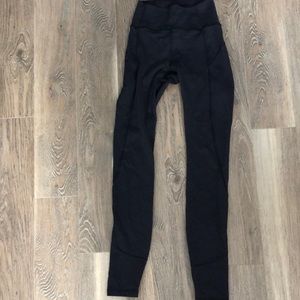 Navy Blue Lululemon Invigorate high rise legging size 2